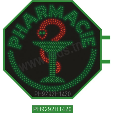 KDC Hex 92 Pharmacie 1,7 sigle plein 3Contour 2,5
