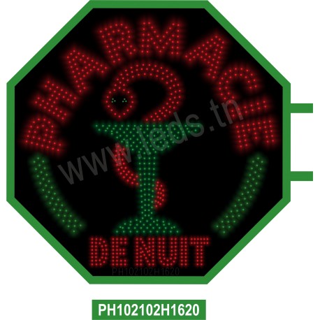 KDC Hex 102  Pharmacie de nuit sigle plein 3 contour