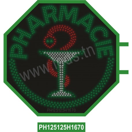 KDC Hex 125 Pharmacie 2mm Sigle plein 3Contour 3,4
