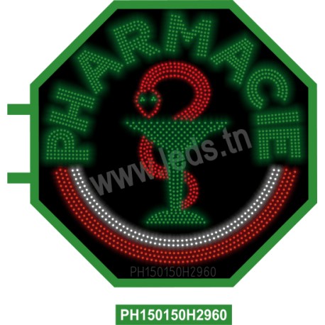 KDC Hex 150 Pharmacie 3T Sigle plein 5Contour 2,5